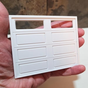 1/24 Scale Dollhouse Garage Door: 3D Printed Miniature Accessory
