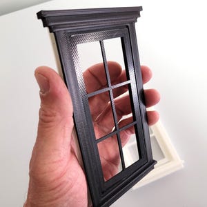 Dollhouse Window STL - 1 12 Scale Miniature Window 3D Print Files