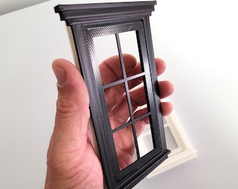Dollhouse Window STL - 1 12 Scale Miniature Window 3D Print Files