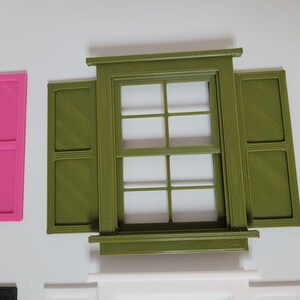 thumbnail image 2 of Chrysnbon Dollhouse Miniature Window Hardware - Gold Resin Handles & Locks For Miniature Homes 2 of 14