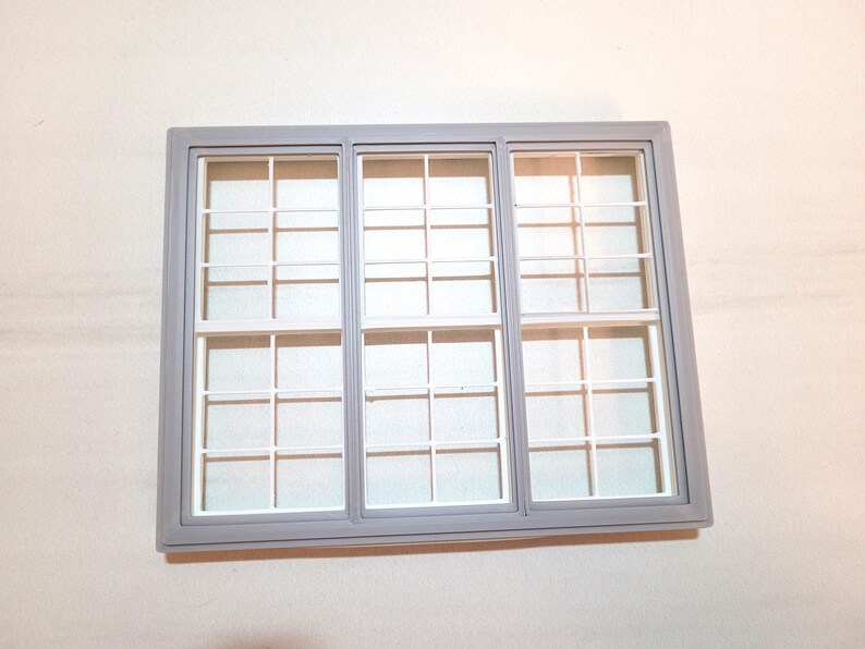 Window Stl Triple Sliding Window STL 1 12 Scale Dollhouse Window 3D Print File - Etsy
