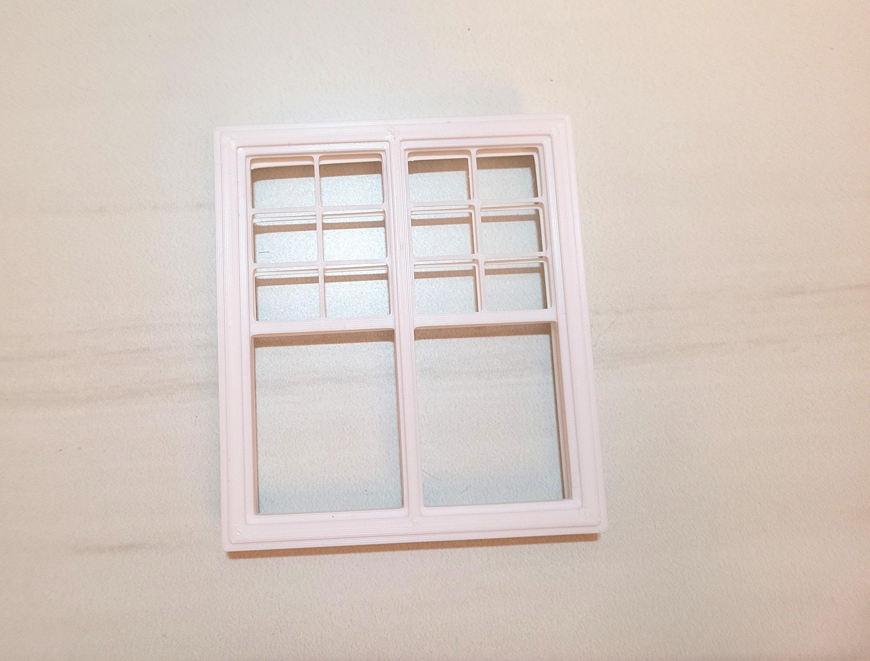 Window Stl Double Window STL 1 12 Scale Dollhouse Sliding Window for 3D Printing ...