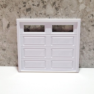 1/24 Scale Dollhouse Garage Doors: 3D Printed Miniature Diorama Accessory