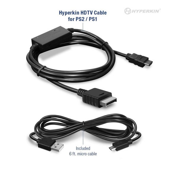 Adaptateur de convertisseur Audio vidéo Portable PS2 vers HDMI câble AV HDMI  pour SONY PlayStation 2