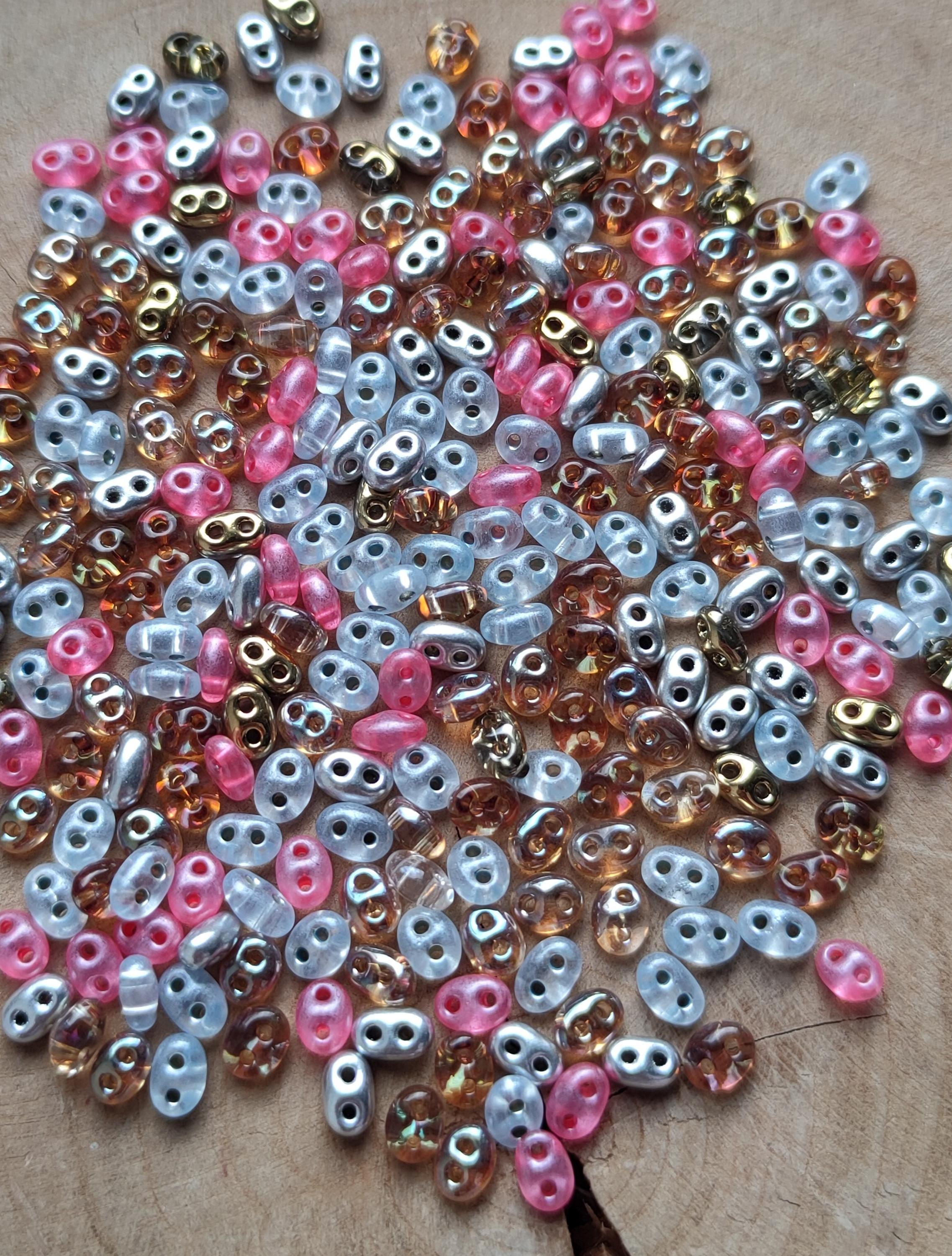 Czech two hole glass beads - Etsy 日本