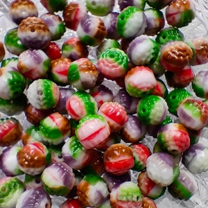 25 New Premium Mix color Czech Glass Faceted Cathedral Beads 8mm, Jewelry making beads, Opaque Czech Glass Beads