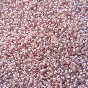Perline di vetro ceco da 10/0-25g/50g/250g, Preciosa Czech Rocailles, zuppa di perline di lustro rosa antico, perline per la creazione di gioielli, fai da te