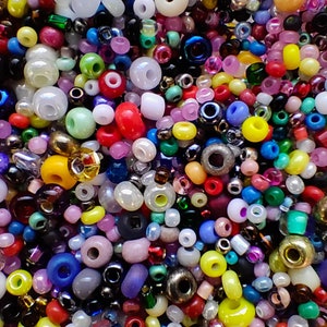 4mm Mix Seed Beads 40g , Rainbow Glass Seed Beads Mix Color Rocailles, DIY  Jewelry Making, Craft Supplies 