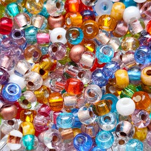 25/50 pezzi 6 mm perline di vetro ceco, perline di semi mix, perline rocailles multicolori, perline per la creazione di gioielli, perline di vetro ceco