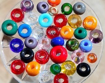 Czech Glass Seed Beads, Multicolor Rocaille Jewelry Making Beads (3-7mm)