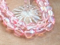 Pink AB Czech Glass Bean Beads, 12x9mm, Jewelry Making product logo