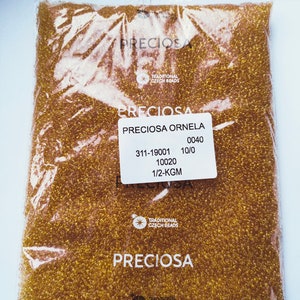 Perle di semi di vetro ceco premium 500g / 1, 1lb / 17, 6oz, Preciosa 10 / 0, Topazio leggero Rocailles trasparente, perline per la produzione di gioielli, all'ingrosso 45500pcs