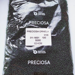 Perle di semi di vetro ceco premium 500g / 1,1lb / 17,6oz, Preciosa 10/0, Rocailles trasparenti verde scuro, perline per la produzione di gioielli, all'ingrosso 45500pcs