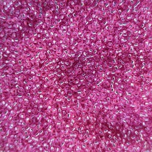 Perline di vetro ceco premium 10/0, perline ceche Preciosa con rivestimento in argento rosa da 2 mm, forniture per perline - 25 g/0,06 libbre/0,9 once, 50 g/0,11 libbre/1,8 once