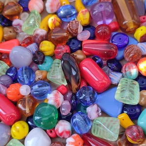 25g/50g/100g/500g Czech Glass Bead Mix,Opaque Transparent bead, Surprise Soup Bead, Czech Bead Mix, Craft Bead, Jewelry making Bead, 3-25mm