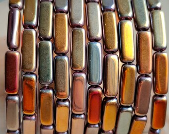 Rubyca - Perline Ceche Di Vetro Druk Tonde Opache - Marrone 12 Mm - 1 Filo Per Gioielli Fai Da Te - Bigiotteria
