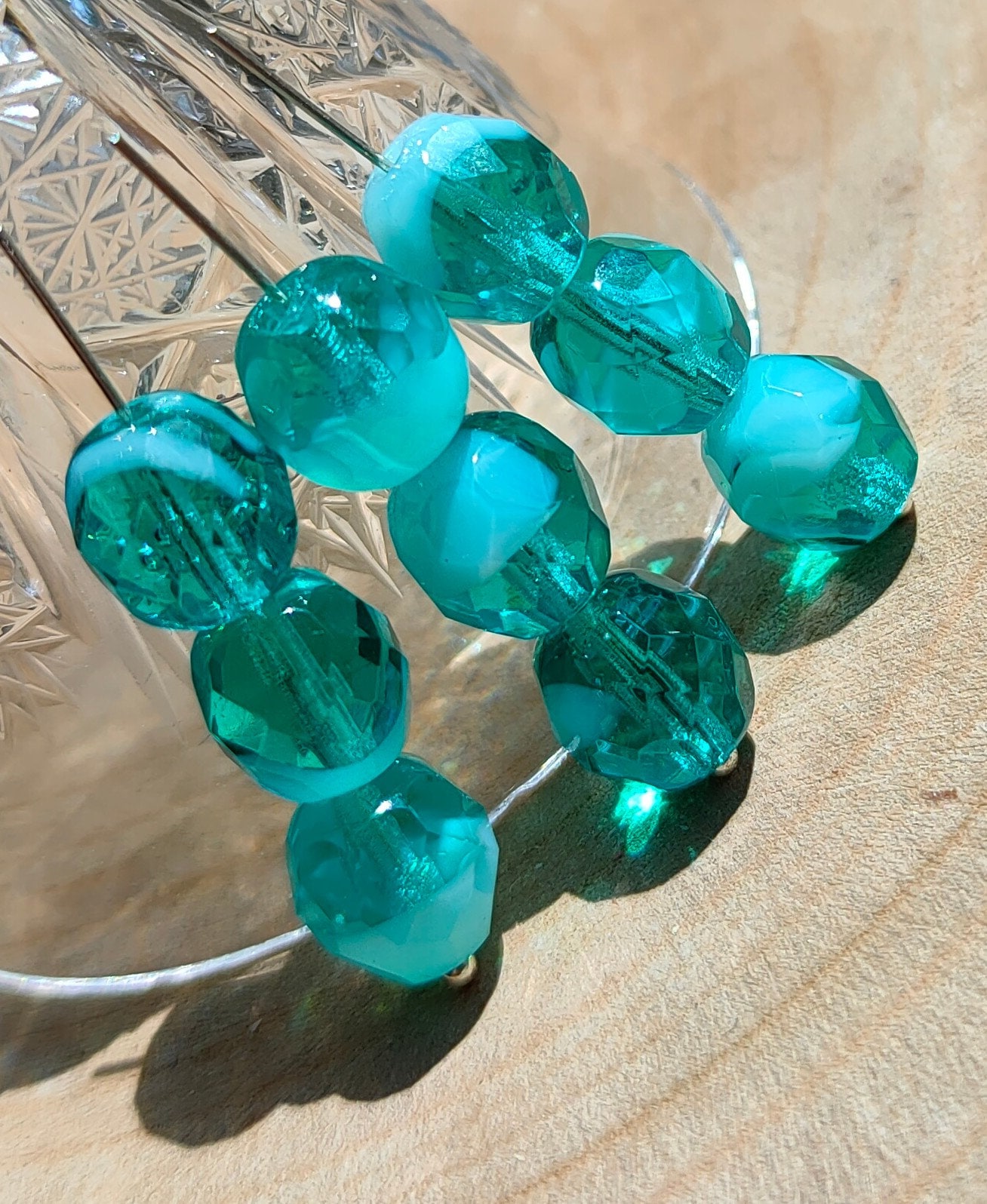 12 Packs: 11 ct. (132 total) Turquoise Ceramic Heart Beads, 14mm