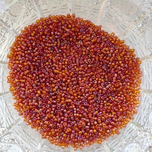 10/0 Premium Czech Glass Seed Beads, 2mm Topaz Rainbow Preciosa Czech Rocailles, Perline Forniture-25g/0,06lb/0,9oz, 50g/0,11lb/1,8oz