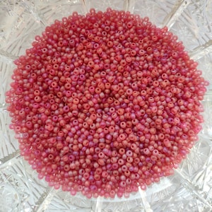 10/0 Premium Czech Glass Seed Beads, 2mm Mix Pink Rainbow Preciosa Czech Rocailles, Perline Forniture-25g/0,06lb/0,9oz, 50g/0,11lb/1,8oz