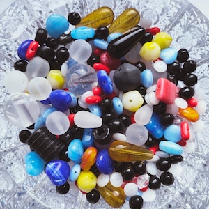 25g/50g/100g Czech Glass Bead Mix,Opaque Transparent Surprise Soup Bead,Czech Bead Mix,Bohemian Beads,Craft Bead, Jewelry Making Bead,6-20mm