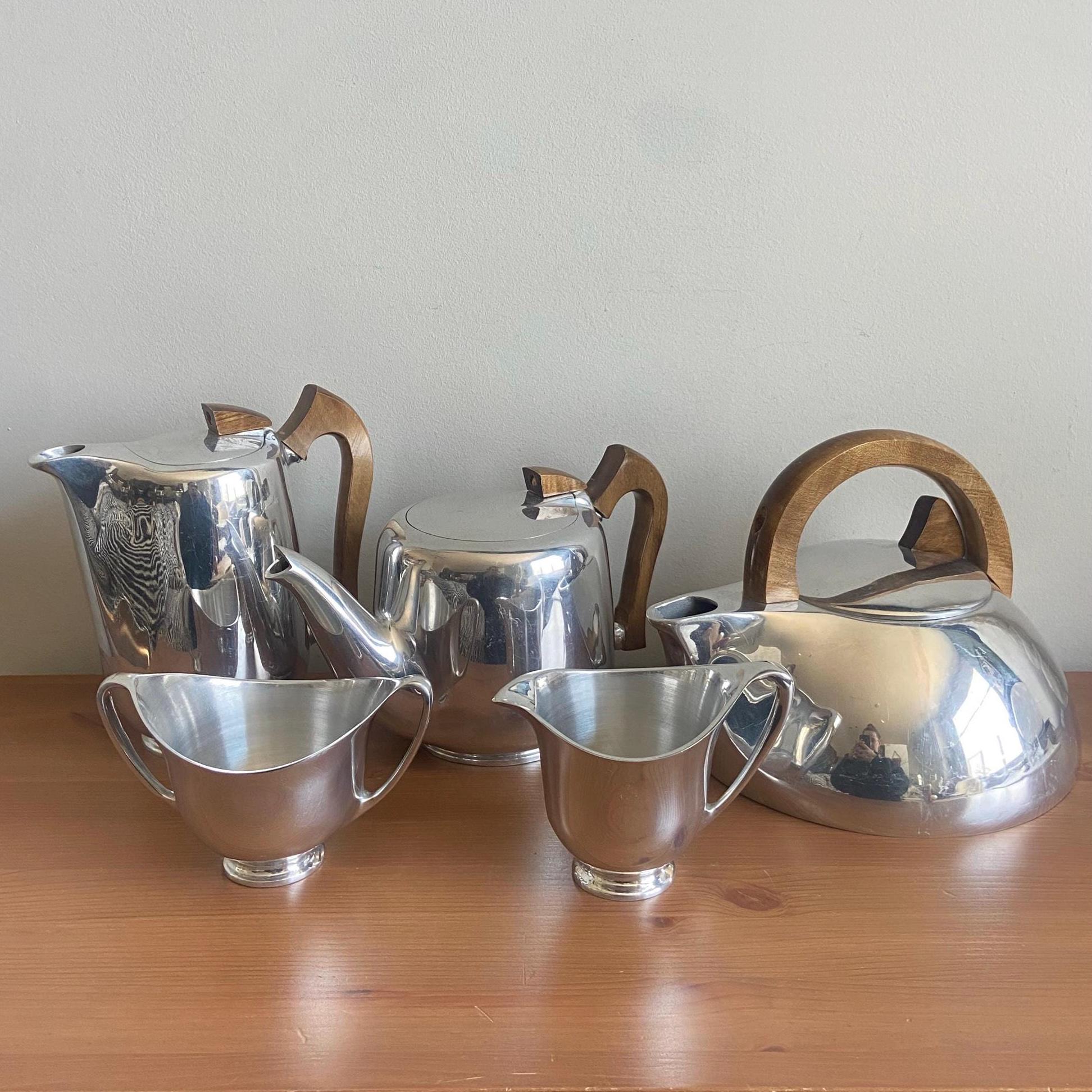 英国 Picquot Ware ピコーウェア ティーセット 6点 ヴィンテージ