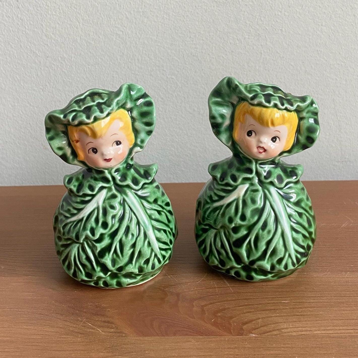 工場 Lefton Cissy Cabbage Cuties シュガーポット 未使用 VINTAGE