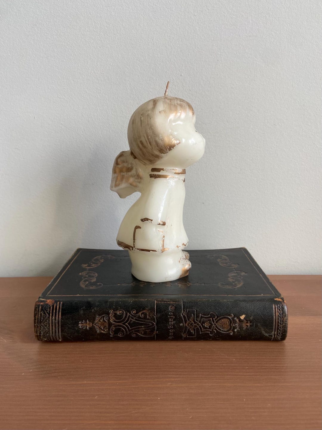 Vintage Christmas Angel Candle - 6” Tall - Retro Xmas Candle - Etsy