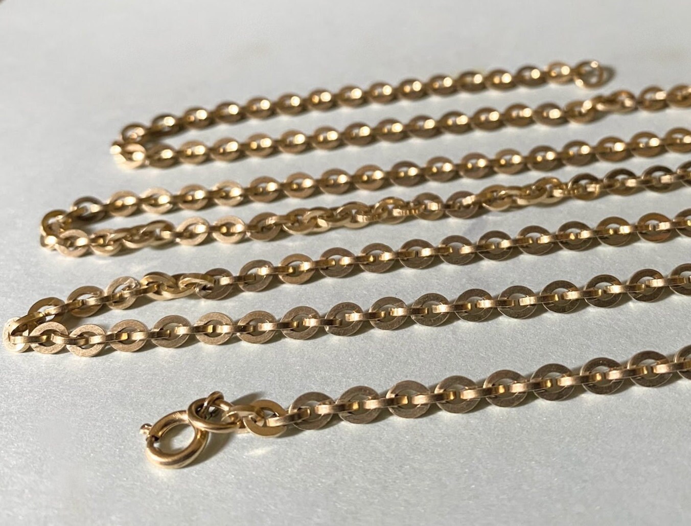 アクセサリー US 1920's 14K gold chain necklace Vintage 14K Yellow Gold Rope Chain Necklace 4.92 Grams | eBay