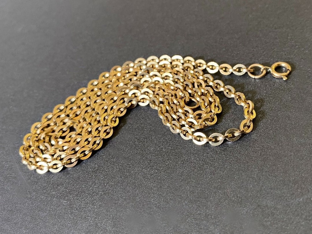 アクセサリー US 1920's 14K gold chain necklace Vintage 14K Yellow Gold Rope Chain Necklace 4.92 Grams | eBay