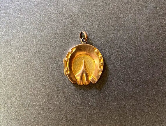 Victorian Horseshoe Locket for Good Luck and Fort… - image 2