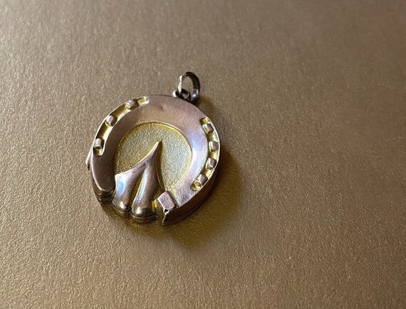 Victorian Horseshoe Locket for Good Luck and Fort… - image 1