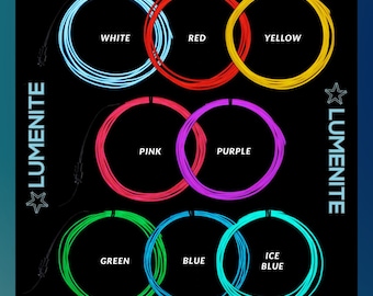 EL Light Wire | Neon Flashing Light - 8 Colors