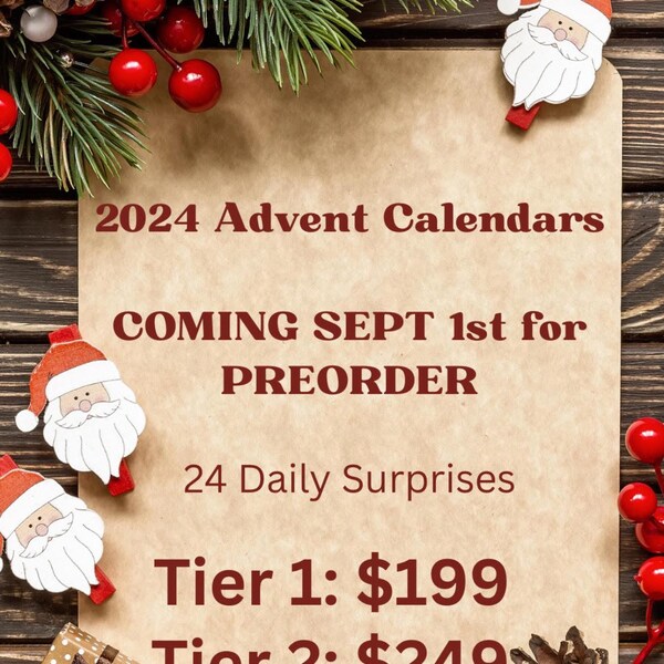 Advent Calendar 2024 Jewelry Etsy UK
