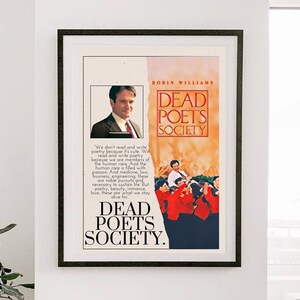 La società dei poeti morti, poster di film, citazioni iconiche