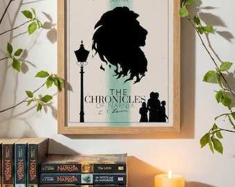 Le cronache di Narnia, poster da parete, stampa digitale, citazione di C.S. Lewis