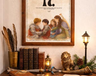 Poster de Le Cronache di Narnia, Decorazione da Parete, Dipinto Pevensie, Stampabile DIGITALE