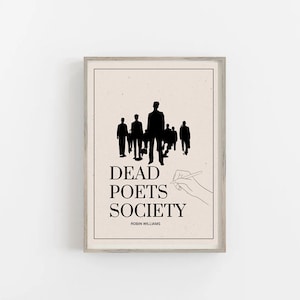 Dead Poets Society Poster, Wall Art, Printable Movie Poster