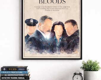 Poster Blue Bloods, arte murale, stampabile digitale, citazione