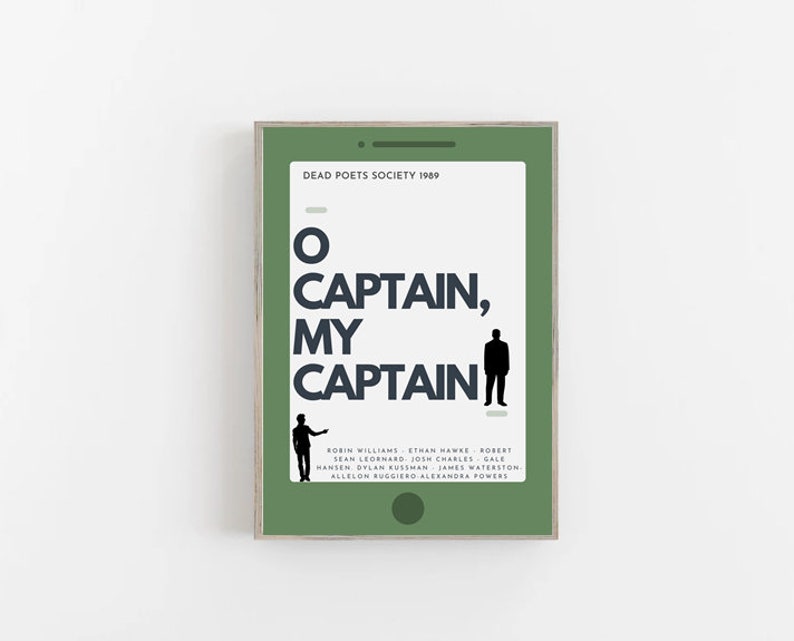 Buy Dead Poets Society, O CAPTAIN, MY CAPTAIN Movie Wall