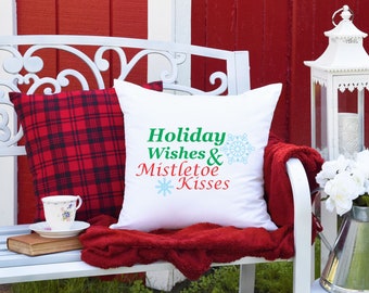Deseos navideños y besos de muérdago / Archivo digital / Archivo de corte de Navidad / SVG / Sublimación /