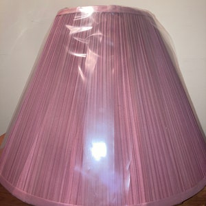Vintage pink pleated lampshade lamp shades lamp shade girl shabby chic large lampshade big lampshade pink lampshade blush color lampshades