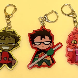 Teen Titans Charms