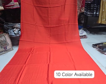 Dupatta de seda semi gajji de primera calidad con lagadi patta original: elegante y perfecta para un estilo festivo.