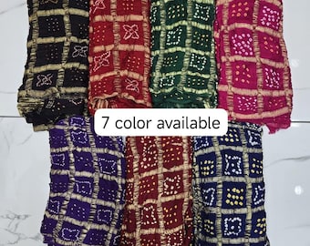 Pure Gajji Silk Ghadchola Dupatta | Original Jari Work | 2.6 Meter | Traditional Bandhani Dupatta | Bridal & Festive Wear