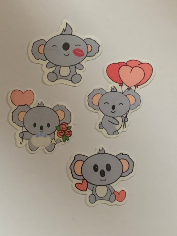 Koala Bear Homemade Planner Stickers, Character Stickers, Journaling  Stickers