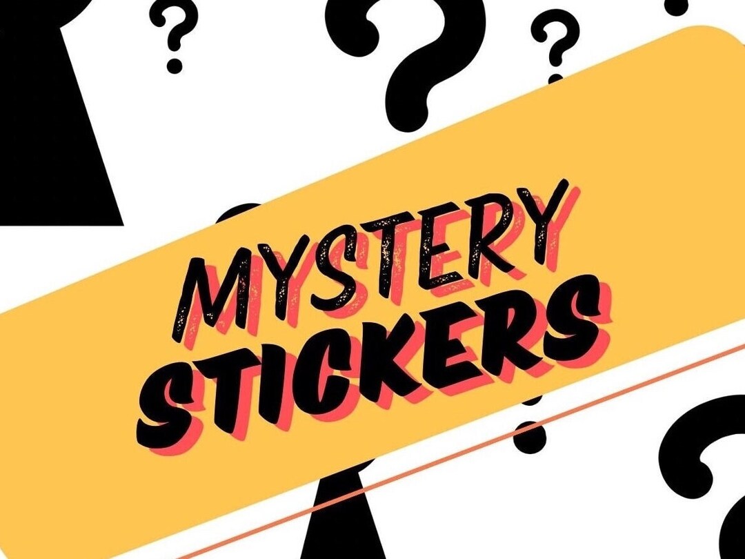 Random Sticker Pack, Mystery Sticker Box, Laptop Labels, Die Cut ...