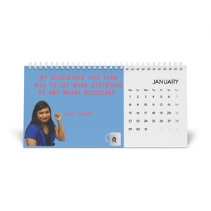 Desk Calendar (2024 grid): office