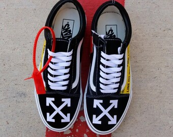 vans authentic white custom