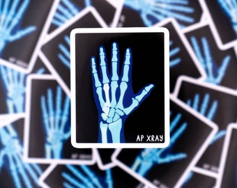 X-Ray Waterproof Sticker - Medicine, Sticker for Doctor, Gift for Nurse, Student Gift, Stickers for Students, STEM, Anatomy, Radiology