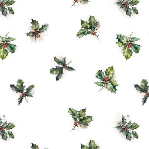 Seamless PATTERN, Digital Pattern, Digital Paper, Repeat Pattern, Fabric Design, Surface Pattern - Holly Bush